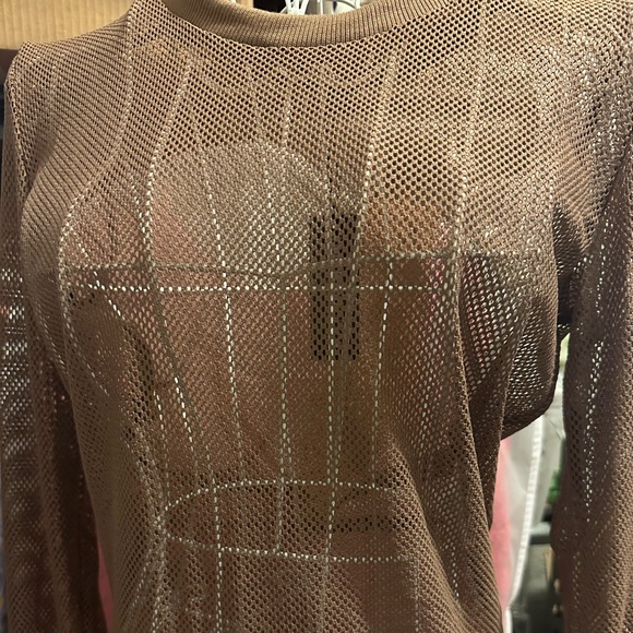 Dolls Kill See Thru Me Fishnet Top Blue, Pink, Brown, Wine - Picture 14 of 16